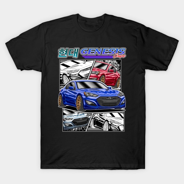 KDM Hyundai Genesis Coupe T-Shirt by Guyvit